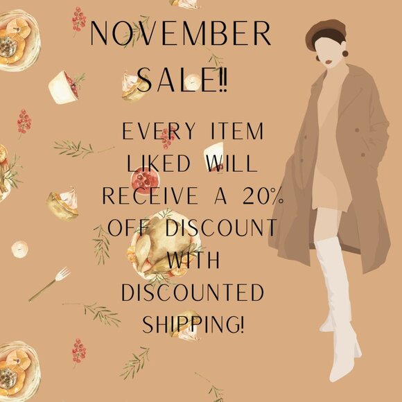 NOVEMBER SALE! Every like receives a 15% off discount and discounted shipping! - Picture 1 of 1